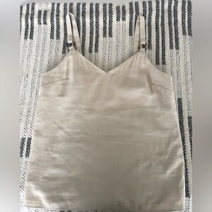 Topshop Tilda tank top tortoise shell rings - size 2